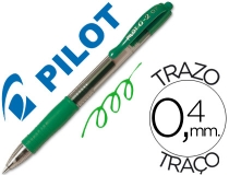 Boligrafo Pilot g-2 verde tinta gel