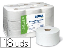 Papel higienico industrial gofrado Buga reciclado  15266