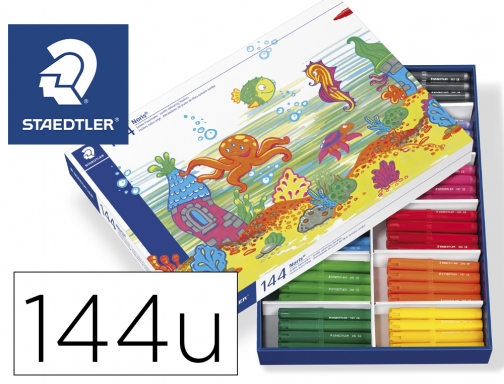 ROTULADOR GIOTTO TURBO COLOR SCHOOL PACK 144 UDS