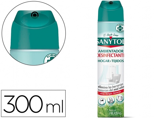 Normalización tinta En Ambientador Sanytol desinfectante para hogar y tejidos spray bote de 300 ml  84773