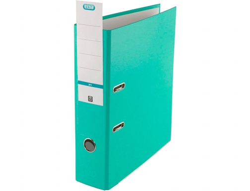 Archivador de palanca Elba top carton rigido polipropileno con rado Din A4 100025937 , ice mint, imagen 3 mini