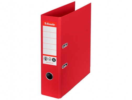 Archivador de palanca Esselte n 1 co2 neutral Din A4 carton forrado 627568 , rojo, imagen 2 mini