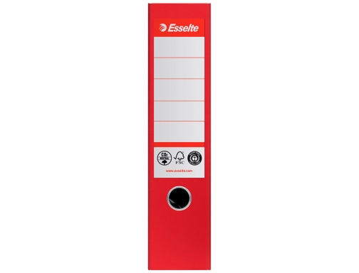 Archivador de palanca Esselte n 1 co2 neutral Din A4 carton forrado 627568 , rojo, imagen 3 mini