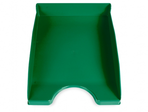 Bandeja sobremesa plastico Qconnect verde opaco 240x70x340 mm KF04192, imagen 3 mini