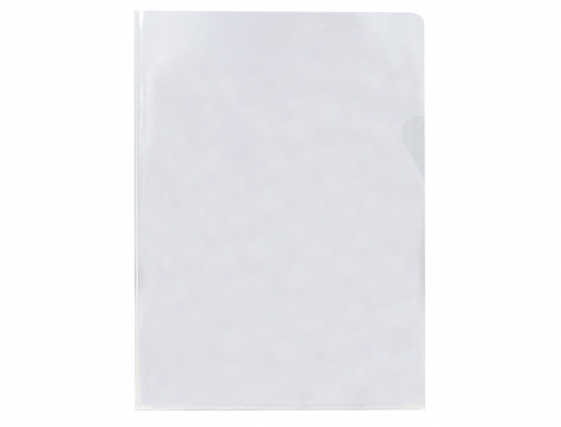 Carpeta dossier uero plastico Qconnect folio 120 micras transparente KF11270, imagen 2 mini