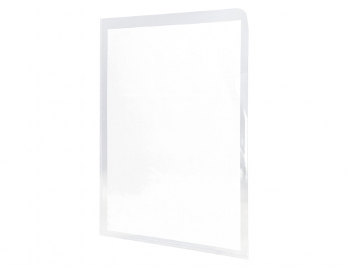 Carpeta dossier uero plastico Qconnect folio 120 micras transparente KF11270, imagen 5 mini