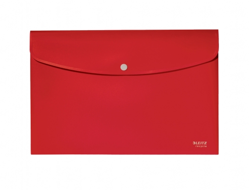 Carpeta Leitz recycle portadocumentos broche Din A4 polipropileno rojo 46780025, imagen 3 mini