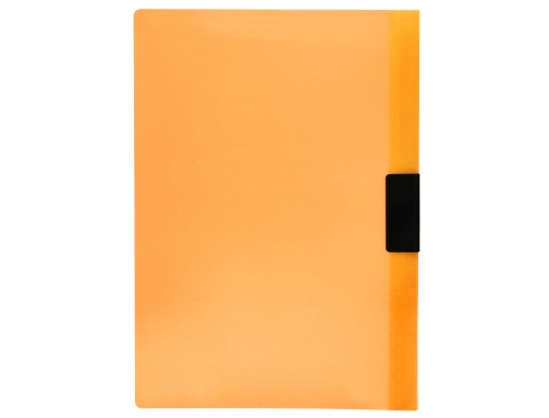 Carpeta Liderpapel dossier pinza lateral 45301 polipropileno Din A4 naranja 30 hojas 29321, imagen 3 mini