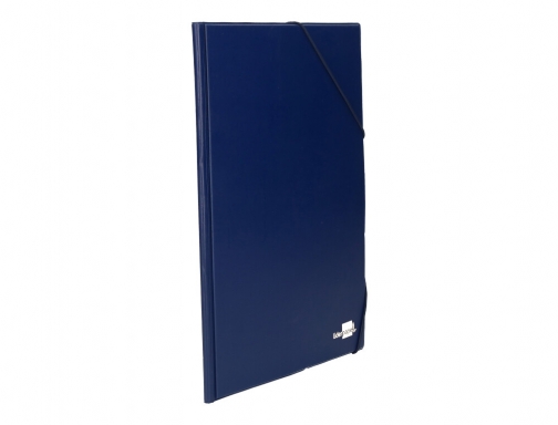 Carpeta Liderpapel gomas folio sencilla pvc azul 26295, imagen 5 mini