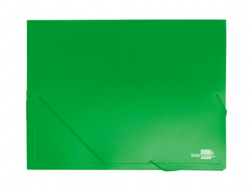 Carpeta Liderpapel portadocumentos 36903 polipropileno dinA4 verde lomo 50 mm 25623, imagen 2 mini