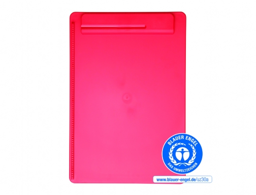 Portanotas Maul go Din A4 plastico reciclado con pinza color rojo 2325125. ECO, imagen 3 mini