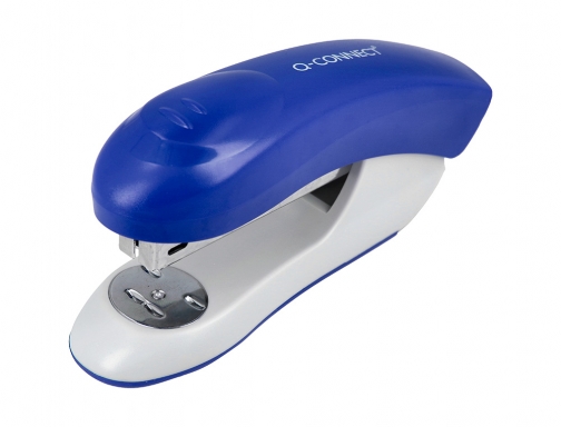 Grapadora Qconnect KF14205 plastico abs azul capacidad 20 hojas, imagen 3 mini