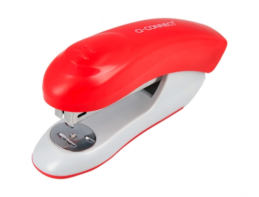 Grapadora Qconnect KF14206 plastico abs roja capacidad 20 hojas, imagen 3 mini