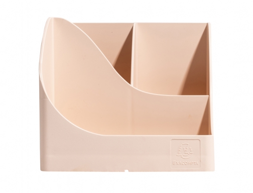 Organizador de sobremesa exacompta skandi color nude 155x119x109 mm Plasticforte 69531D, imagen 3 mini