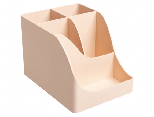 Organizador de sobremesa exacompta skandi color nude 155x119x109 mm Plasticforte 69531D, imagen 4 mini