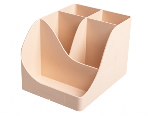 Organizador de sobremesa exacompta skandi color nude 155x119x109 mm Plasticforte 69531D, imagen 5 mini