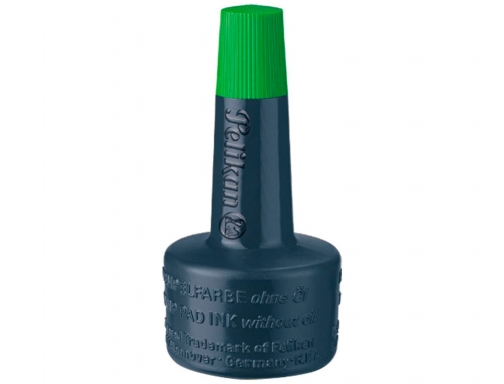 Tinta tampon Pelikan verde bote 28 ml 351239, imagen 2 mini