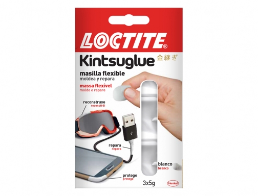 Masilla reparadora Loctite kintsu glue expositor 16 unidades 8 blancas y 8 2269706, imagen 2 mini