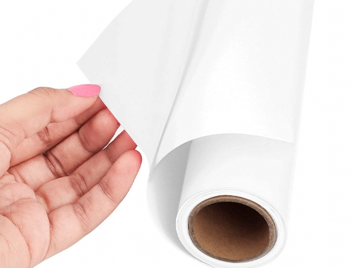 Rollo adhesivo Liderpapel unicolor blanco brillo rollo de 0,45 x 20 mt 59418, imagen 5 mini