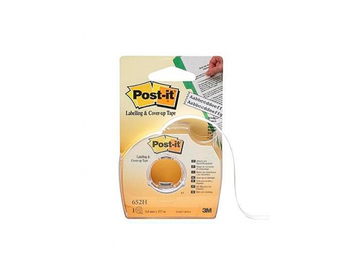 Cinta adhesiva Postit para ocultar y etiquetar 2 lineas 18 mt x 70071088382 (652H), imagen 2 mini