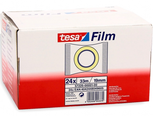 Celo, cinta adhesiva Tesa standard 33 mt x 19 mm transparente 57225