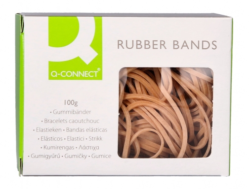 Gomillas elasticas Qconnect 100 gr 60x3 mm numero 31 KF10589, imagen 2 mini