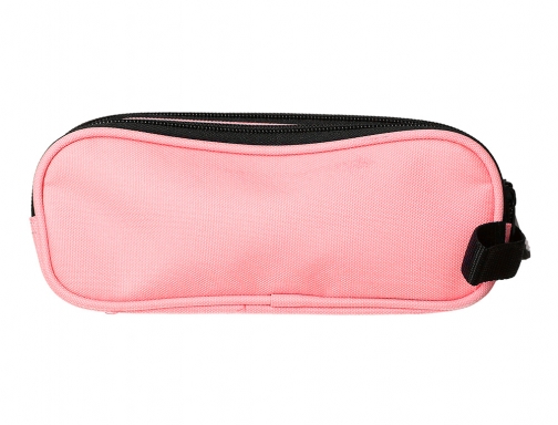 Bolso escolar portatodo Antartik doble cremallera color coral 210x60x80 mm TK06, imagen 4 mini