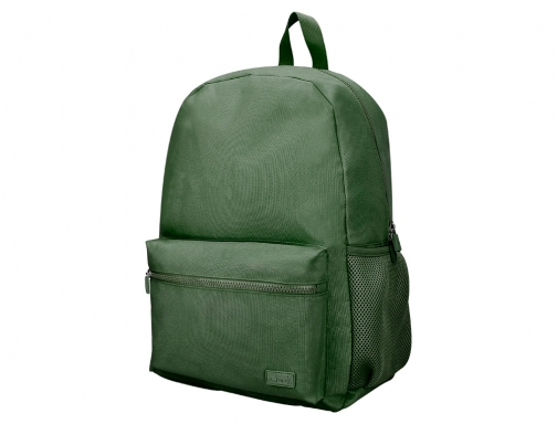 Cartera Liderpapel mochila bol sillo lateral elastico color verde militar 400x125x300 169455, imagen 3 mini