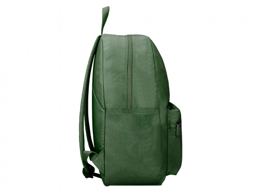 Cartera Liderpapel mochila bol sillo lateral elastico color verde militar 400x125x300 169455, imagen 5 mini