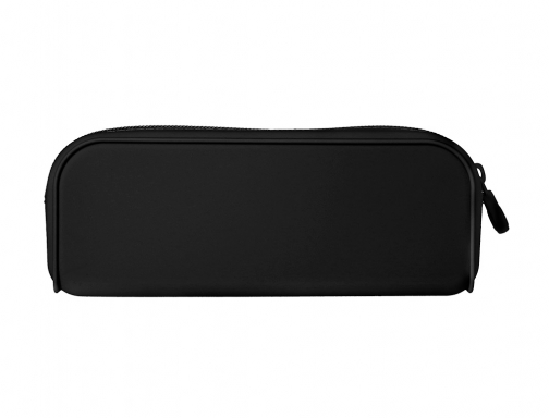 Estuche portatodo Antartik prisma silicona soft rectangular 185x50x75 mm negro IK37, imagen 2 mini