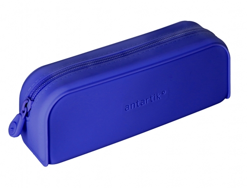 Estuche portatodo Antartik prisma silicona soft rectangular 185x50x75 mm azul oscuro IK38, imagen 5 mini