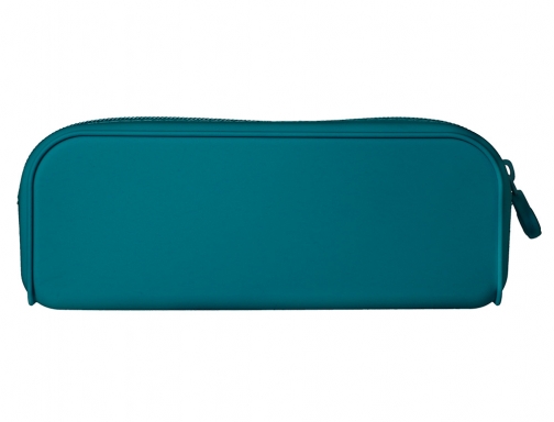 Estuche portatodo Antartik prisma silicona soft rectangular 185x50x75 mm azul turquesa IK39, imagen 3 mini