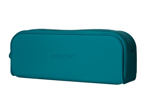 Estuche portatodo Antartik prisma silicona soft rectangular 185x50x75 mm azul turquesa IK39, imagen 4 mini