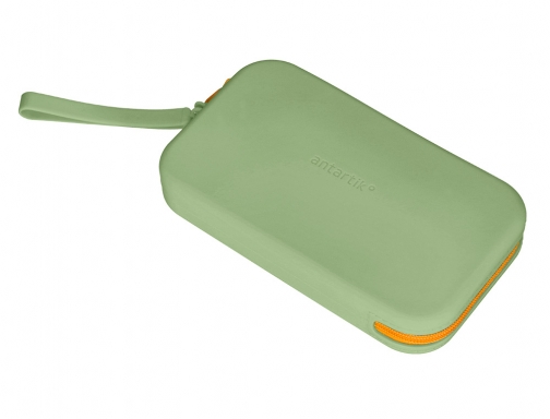 Estuche portatodo Antartik tropical dive silicona soft rectangular 190x120x25 mm verde militar IK50, imagen 5 mini