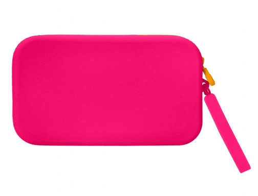 Estuche portatodo Antartik tropical dive silicona soft rectangular 190x120x25 mm rosa fucsia IK54, imagen 3 mini