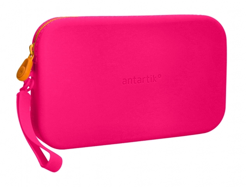 Estuche portatodo Antartik tropical dive silicona soft rectangular 190x120x25 mm rosa fucsia IK54, imagen 4 mini