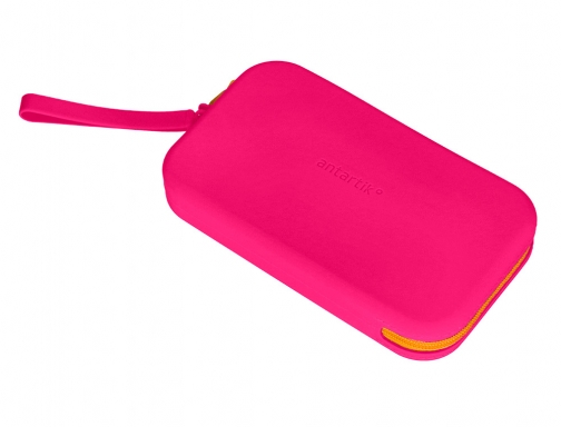 Estuche portatodo Antartik tropical dive silicona soft rectangular 190x120x25 mm rosa fucsia IK54, imagen 5 mini