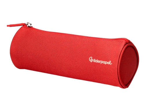 Estuche portatodo Liderpapel classic cilindrico ancho 210x70mm rojo 171159, imagen 3 mini