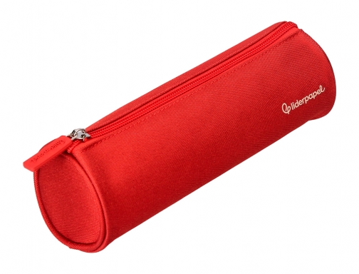 Estuche portatodo Liderpapel classic cilindrico ancho 210x70mm rojo 171159, imagen 5 mini