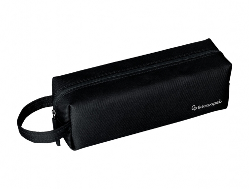 Estuche portatodo Liderpapel classic rectangular con asa 210x70mm negro 171148, imagen 5 mini