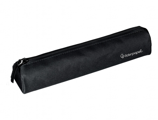 Estuche portatodo Liderpapel slim cilindrico 220x45mm negro 171183, imagen 5 mini