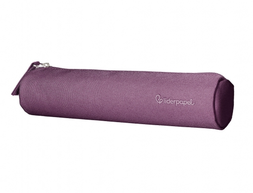 Estuche portatodo Liderpapel slim cilindrico 220x45mm morado empolvado 171185 , rojo, imagen 3 mini