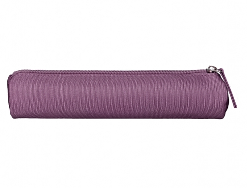 Estuche portatodo Liderpapel slim cilindrico 220x45mm morado empolvado 171185 , rojo, imagen 4 mini