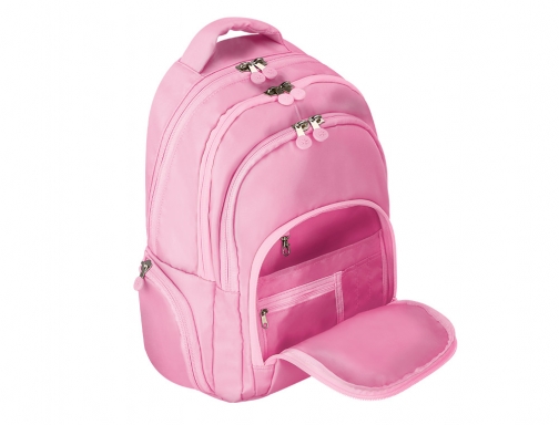 Mochila Antartik multibolsillo 19l compartimento para portatil y tablet color rosa 450 IK11 , morado, imagen 4 mini