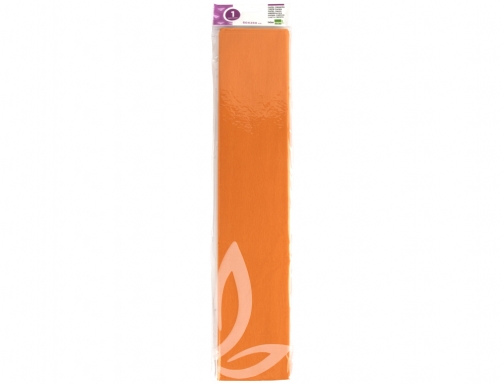 Papel crespon Liderpapel 50 cm x 2.5m 34g m2 naranja claro 24282, imagen 2 mini