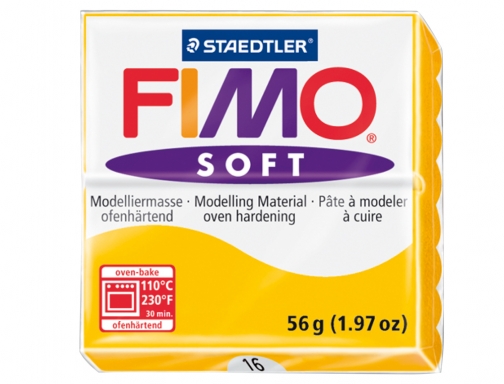 Pasta Staedtler fimo soft 57 gr color amarillo 802016, imagen 2 mini