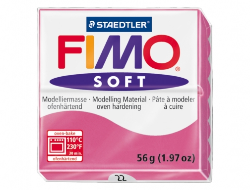 Pasta Staedtler fimo soft 57 gr color frambuesa 802022, imagen 2 mini