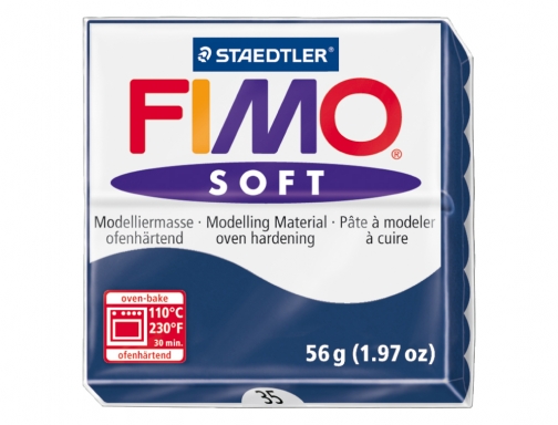 Pasta Staedtler fimo soft 57 gr color azul windsor 802035, imagen 2 mini