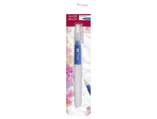 Pincel Tombow water brush con deposito rellenable punta plana blister de 1 WBFL1P, imagen 5 mini