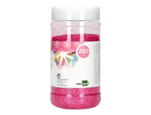 Purpurina Liderpapel fantasia color de metal rosa pastel bote de 250 gr 166933, imagen 3 mini